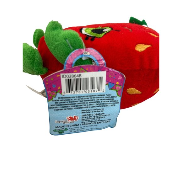 Shopkins Strawberry Kiss Plush Toy Flowers Hearts Tag 7" Fruit Stuffed Toy - Picture 3 of 9